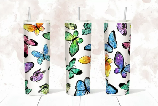 Butterfly 20oz Skinny Tumbler