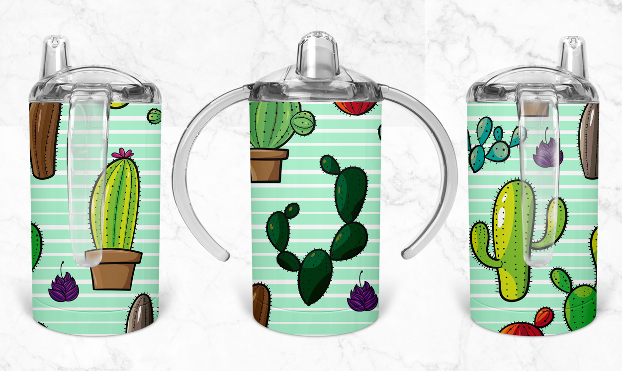 12oz Cactus Kids Skinny Tumbler