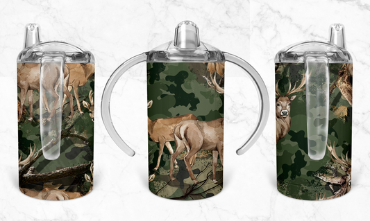 12oz Deer Camo Kids Skinny Tumbler