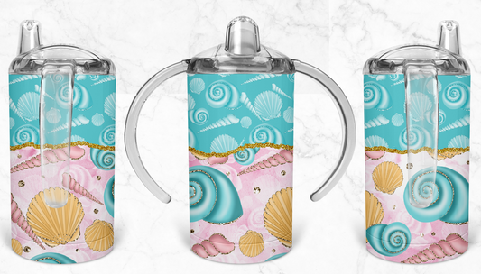 12oz Seashell Kids Skinny Tumbler