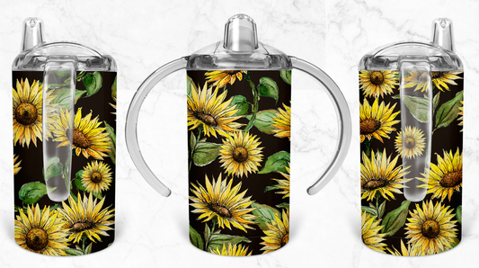 12oz Sunflowers Kids Skinny Tumbler