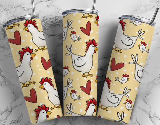 Chicken 20oz Skinny Tumbler