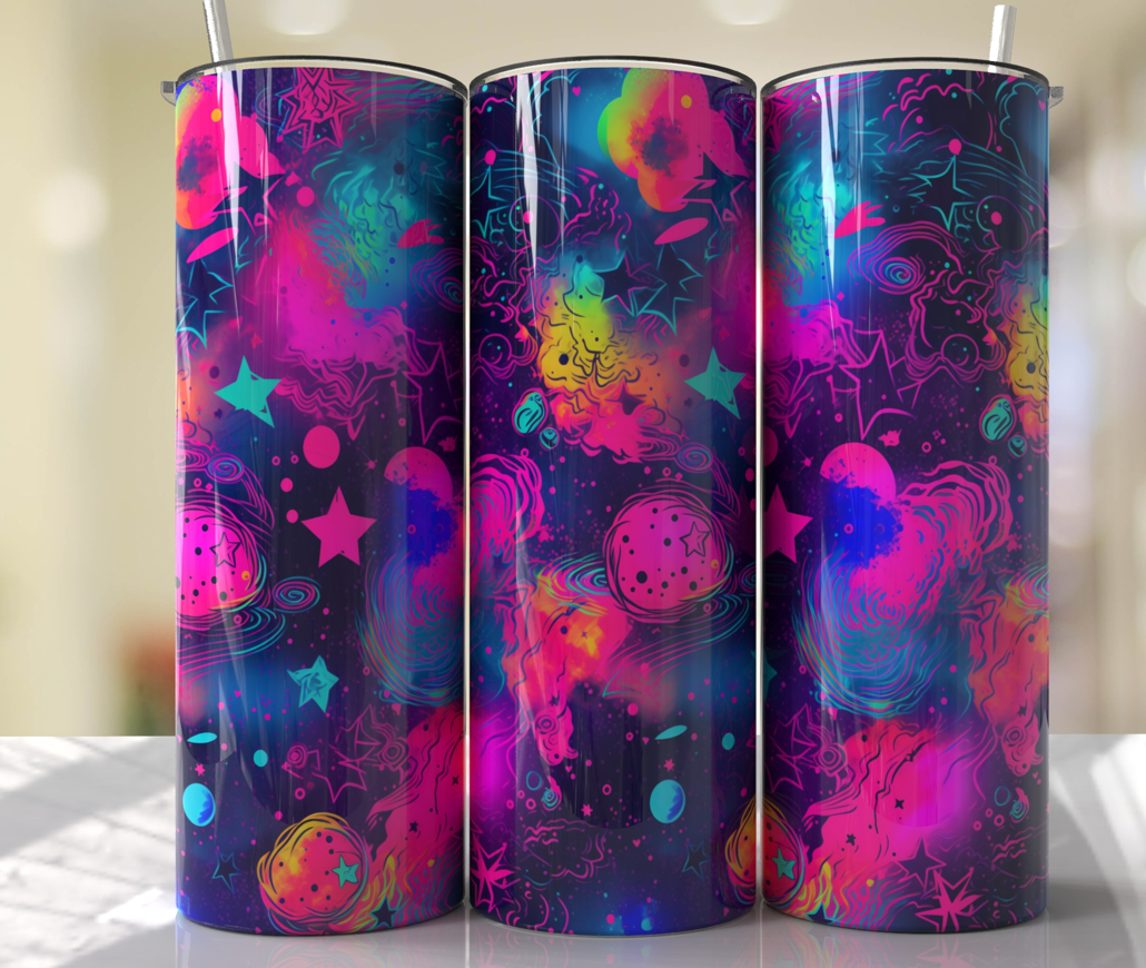 Galaxy planets and stars 20oz Skinny Tumbler