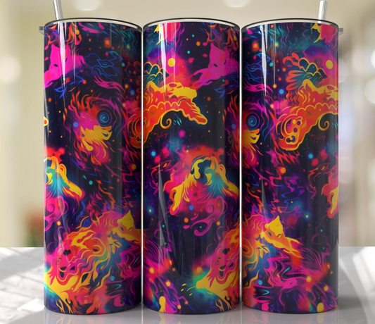 Colorful galaxy 20oz Skinny Tumbler