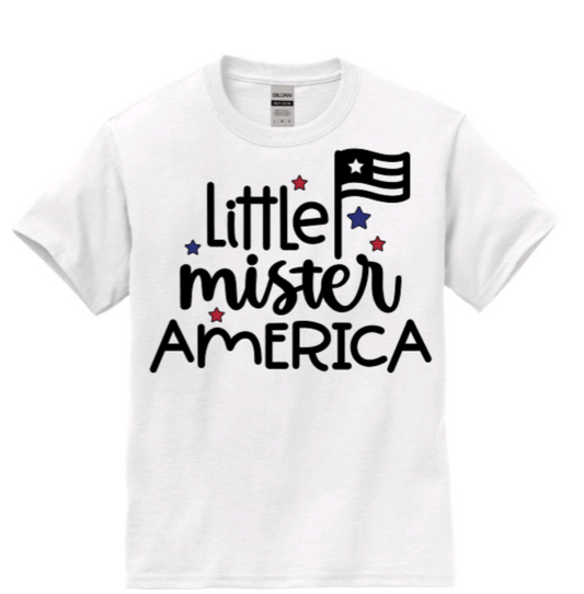 Little Mister America youth t-shirt