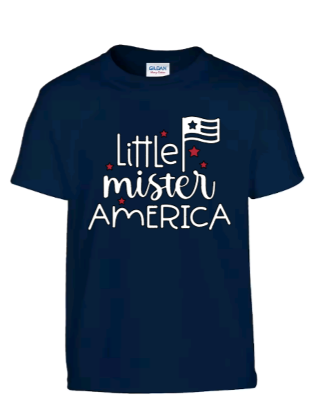 Little Mister America youth t-shirt