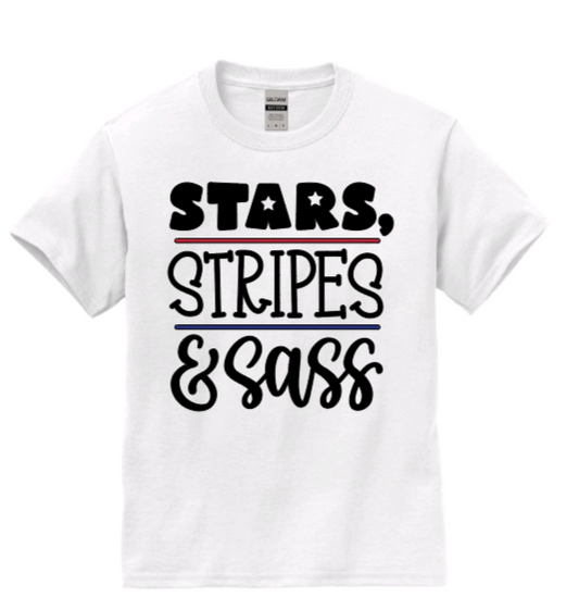 Stars, Stripes & Sass youth t-shirt