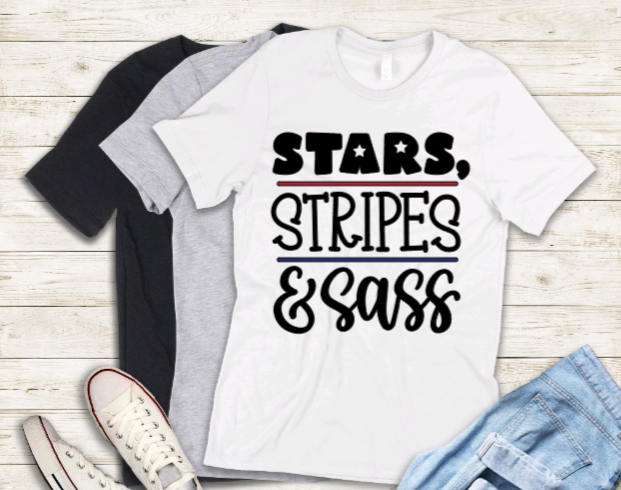 Stars, Stripes & Sass adult t-shirt