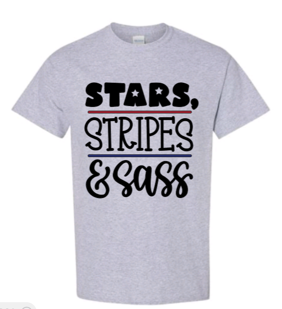 Stars, Stripes & Sass adult t-shirt