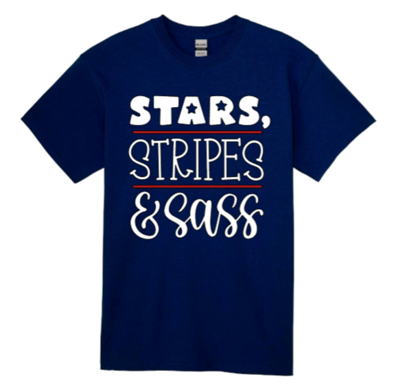 Stars, Stripes & Sass adult t-shirt