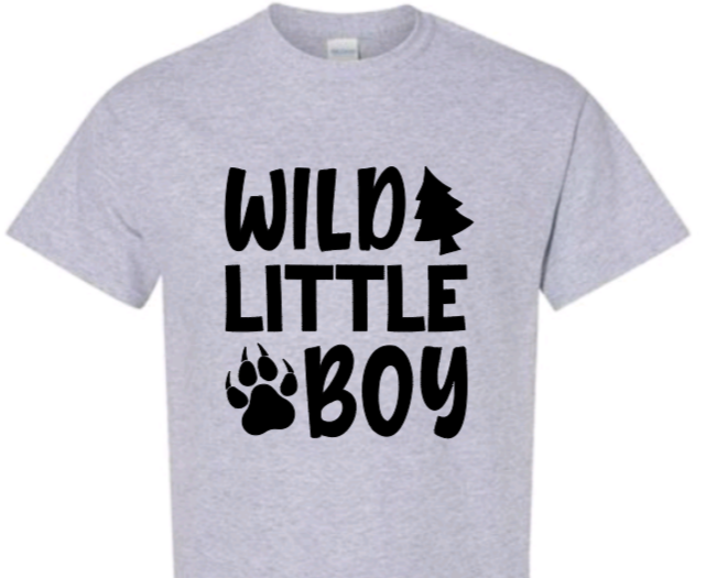 Wild little boy toddler t-shirt