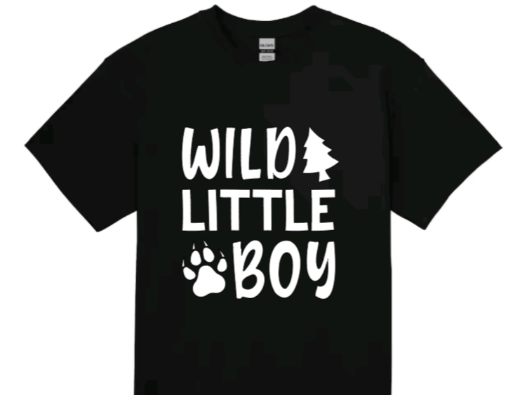 Wild little boy toddler t-shirt