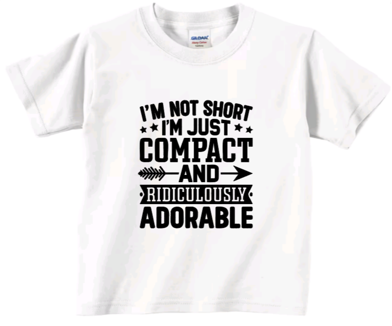 I'm not short toddler t-shirt