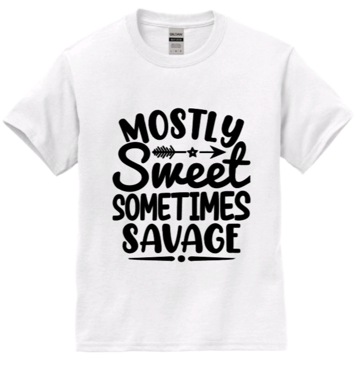 Mostly sweet sometimes savage youth t-shirt