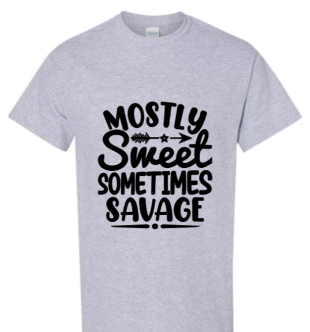 Mostly sweet sometimes savage youth t-shirt