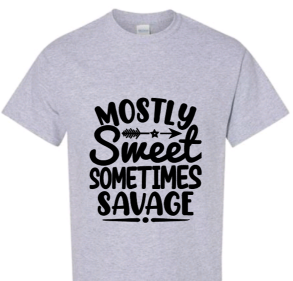 Mostly sweet sometimes savage toddler t-shirt