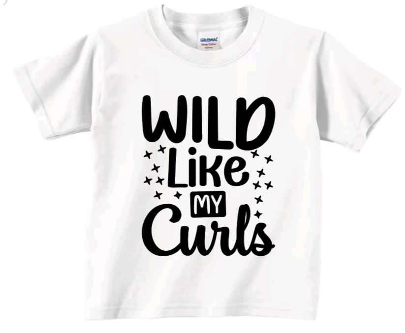 Wild like my curls toddler t-shirt