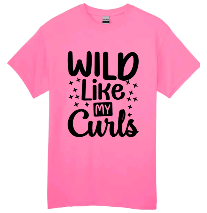 Wild like my curls youth t-shirts