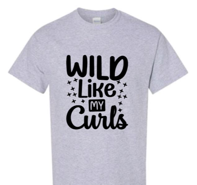 Wild like my curls youth t-shirts