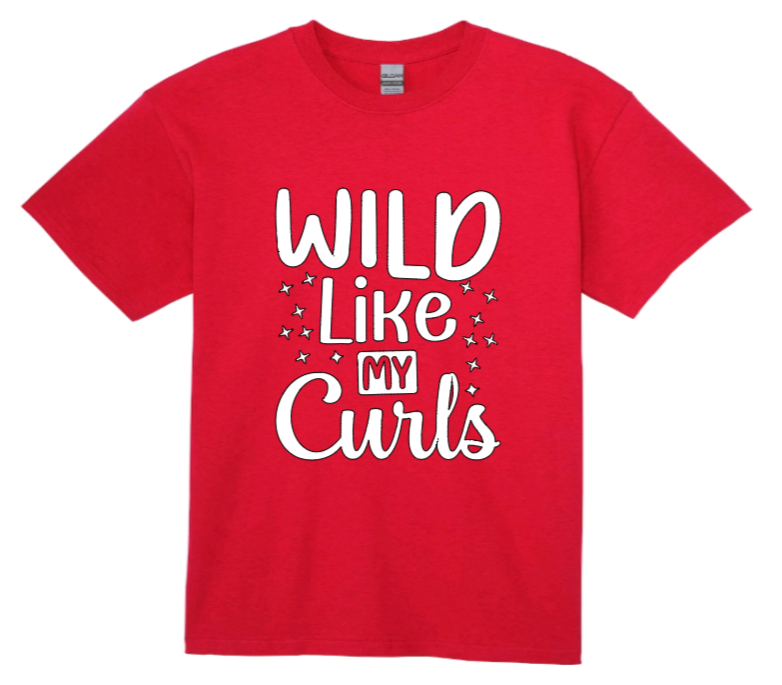 Wild like my curls youth t-shirts