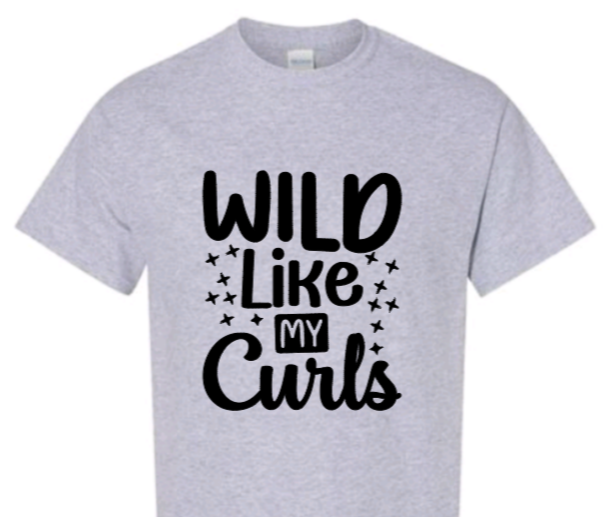 Wild like my curls toddler t-shirt