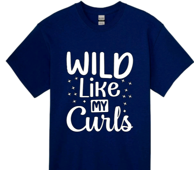 Wild like my curls toddler t-shirt