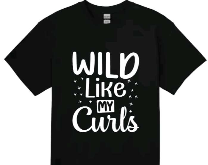 Wild like my curls toddler t-shirt