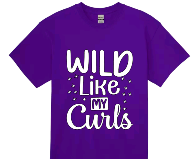 Wild like my curls toddler t-shirt