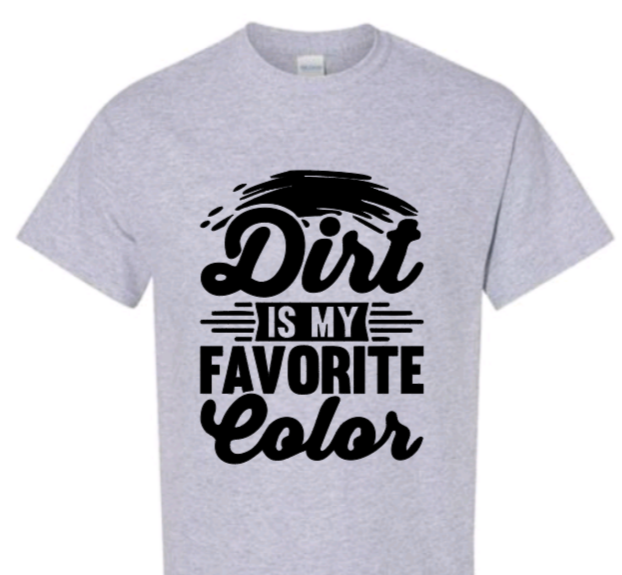 Dirt is my favorite color toddler t-shirt