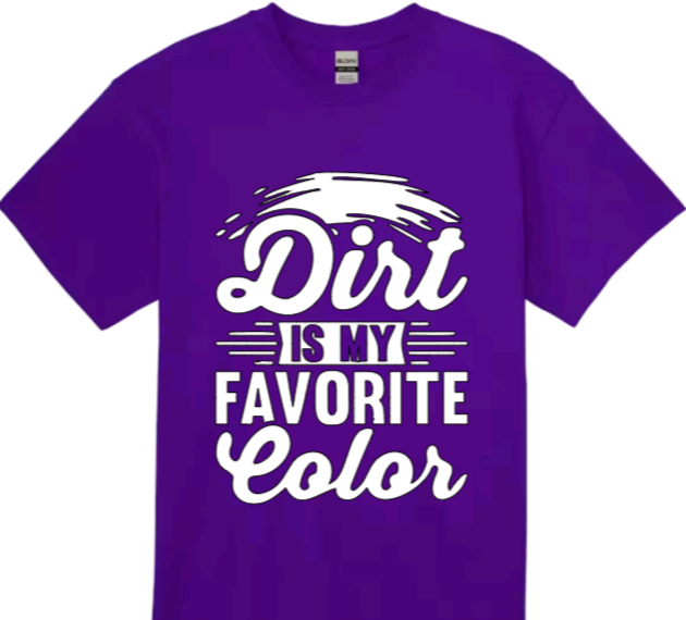 Dirt is my favorite color toddler t-shirt