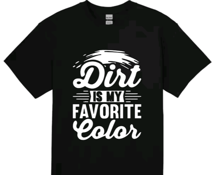 Dirt is my favorite color toddler t-shirt