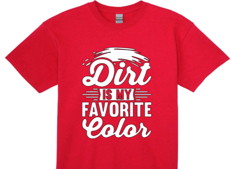 Dirt is my favorite color toddler t-shirt