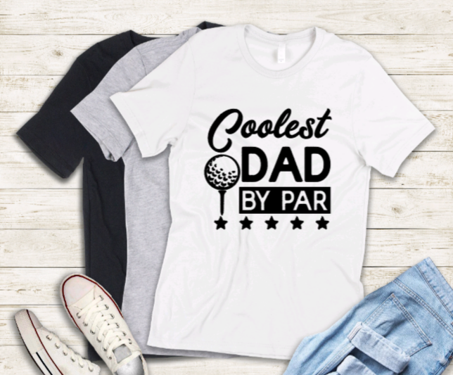 Coolest dad by par t-shirt